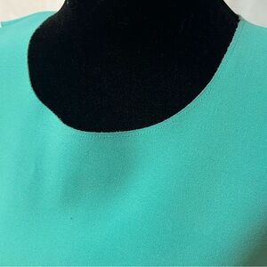 J. Crew Bright Aqua Tailored Form Fitting Sheath Dress